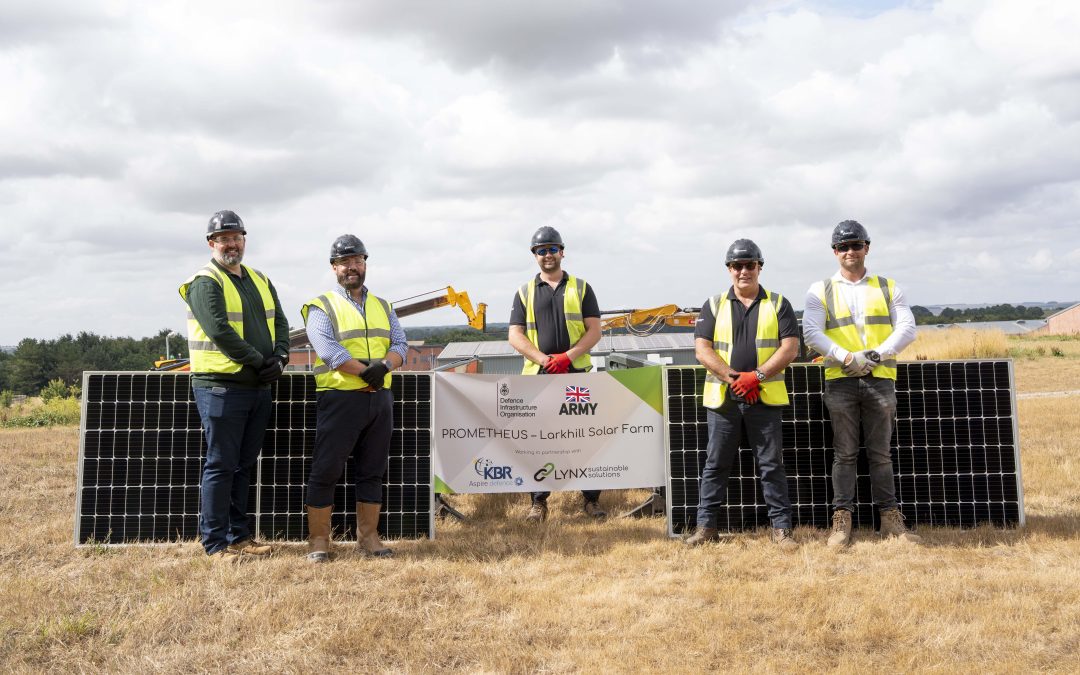 The Lynx Sustainable Solutions Team breaking ground at Larkhill